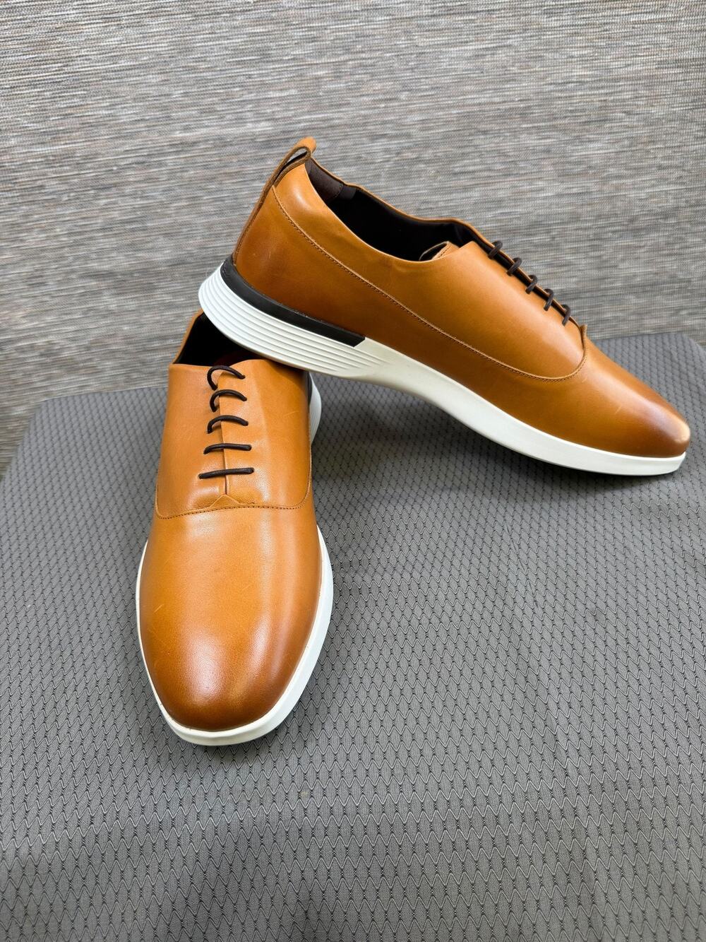 Wolf & Shepherd Shoes Mens Size 15 Brown Leather Slip On Oxford Dress Comfort